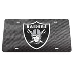 Las Vegas Raiders CARBON Specialty Acrylic License Plate