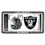 Las Vegas Raiders License Plate Thin Frame - Plastic w/Decal