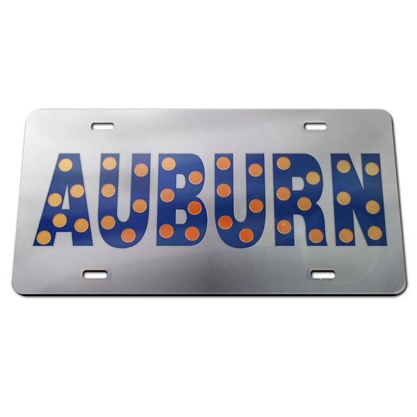 Wholesale-Auburn Tigers DOTS Acrylic Classic License Plates