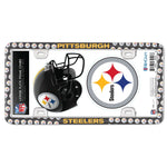 Pittsburgh Steelers License Plate Thin Frame - Plastic w/Decal