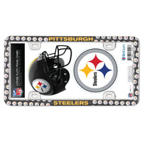 Pittsburgh Steelers License Plate Thin Frame - Plastic w/Decal
