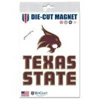 Wholesale-Texas State Bobcats Outdoor Magnets 3" x 5"