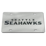 Seattle Seahawks GLITTER LETTERS Acrylic Classic License Plates