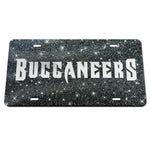 Tampa Bay Buccaneers GLITTER BACKGROUND Acrylic Classic License Plates
