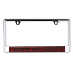 Tampa Bay Buccaneers GLITTER BACKGROUND Lic Plate Frame B/O Printed