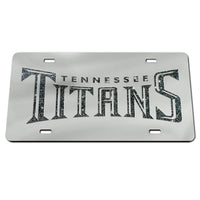 Tennessee Titans GLITTER LETTERS Acrylic Classic License Plates