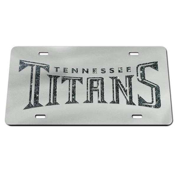 Tennessee Titans GLITTER LETTERS Acrylic Classic License Plates