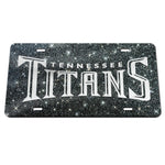 Tennessee Titans GLITTER BACKGROUND Acrylic Classic License Plates