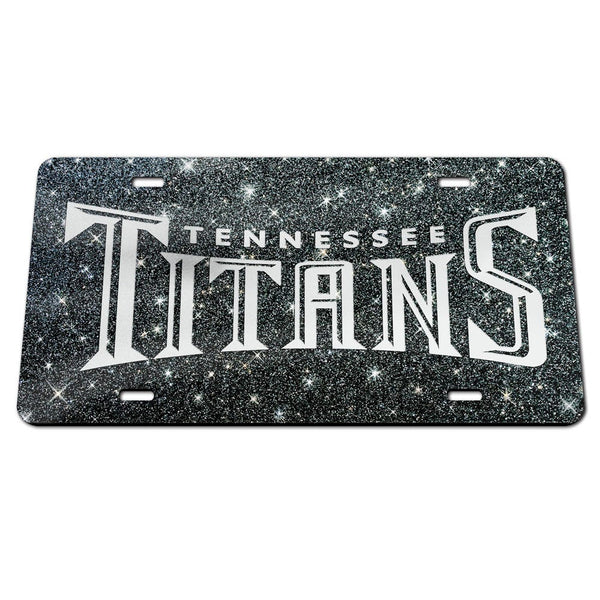 Tennessee Titans GLITTER BACKGROUND Acrylic Classic License Plates