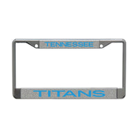 Tennessee Titans GLITTER BACKGROUND Lic Plt Frame S/L Printed
