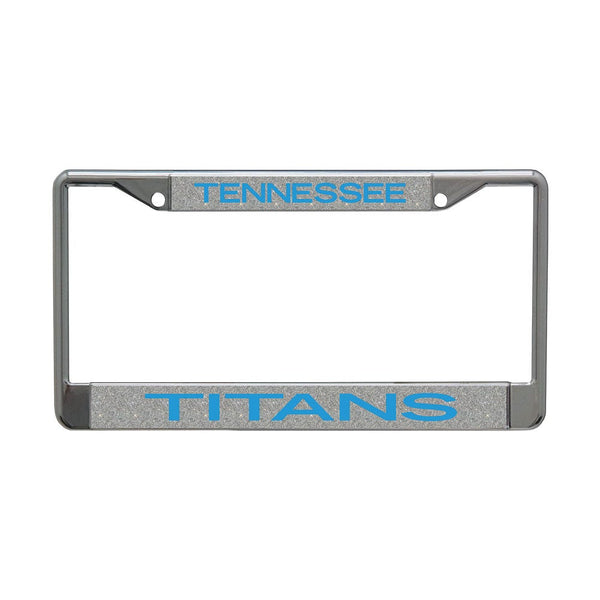 Tennessee Titans GLITTER BACKGROUND Lic Plt Frame S/L Printed