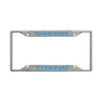 Tennessee Titans GLITTER BACKGROUND Lic Plt Frame S/S Printed