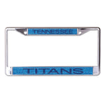 Tennessee Titans GLITTER BACKGROUND Lic Plate Frame B/O Printed