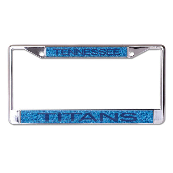 Tennessee Titans GLITTER BACKGROUND Lic Plate Frame B/O Printed