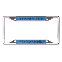 Tennessee Titans GLITTER BACKGROUND Lic Plt Frame S/S Printed