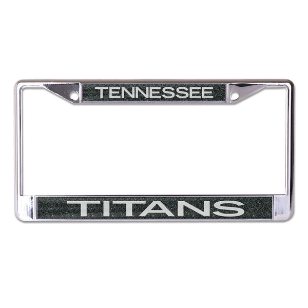 Tennessee Titans GLITTER BACKGROUND Lic Plt Frame S/L Printed
