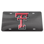 Wholesale-Texas Tech Red Raiders CARBON Specialty Acrylic License Plate