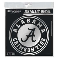 Alabama Crimson Tide Decal Metallic 6" x 6"