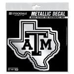 Texas A&M Aggies Decal Metallic 6" x 6"