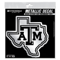 Texas A&M Aggies Decal Metallic 6" x 6"