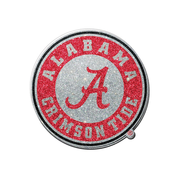 Alabama Crimson Tide Glitter Acrylic Auto Emblem