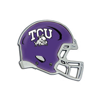 Wholesale-TCU Horned Frogs HELMET Chrome Metal Domed Emblem