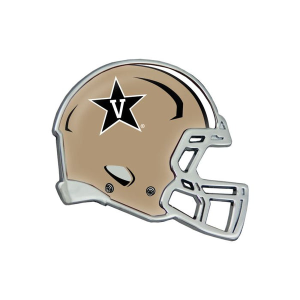 Wholesale-Vanderbilt Commodores HELMET Chrome Metal Domed Emblem