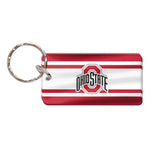 Wholesale-Ohio State Buckeyes STRIPES Keychain Rectangle