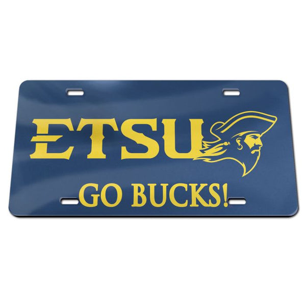 Wholesale-East Tennessee State Buccaneers Specialty Acrylic License Plate