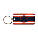 Wholesale-Auburn Tigers STRIPES Keychain Rectangle