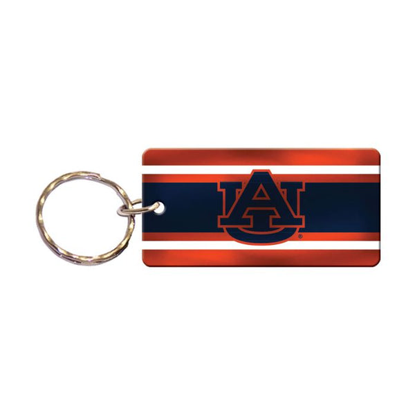 Wholesale-Auburn Tigers STRIPES Keychain Rectangle