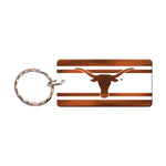 Texas Longhorns STRIPES Keychain Rectangle