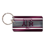Texas A&M Aggies STRIPES Keychain Rectangle