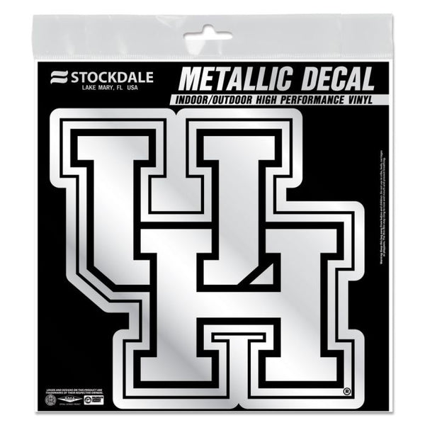 Wholesale-Houston Cougars Decal Metallic 6" x 6"