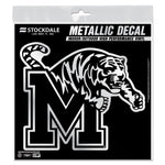 Memphis Tigers Decal Metallic 6" x 6"