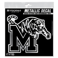 Memphis Tigers Decal Metallic 6" x 6"