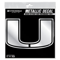 Miami Hurricanes Decal Metallic 6" x 6"