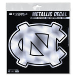 Wholesale-North Carolina Tar Heels Decal Metallic 6" x 6"