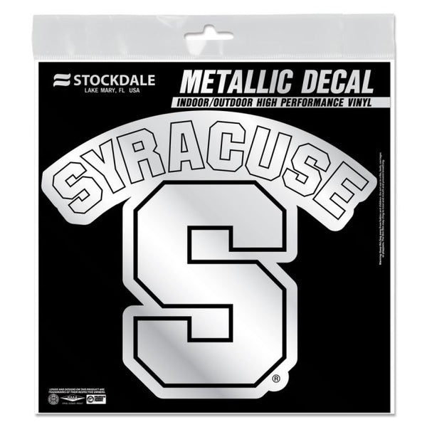 Wholesale-Syracuse Orange Decal Metallic 6" x 6"