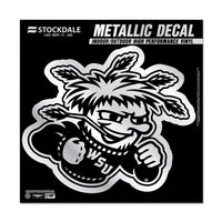 Wholesale-Wichita State Shockers Decal Metallic 6" x 6"