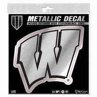 Wholesale-Wisconsin Badgers Decal Metallic 6" x 6"