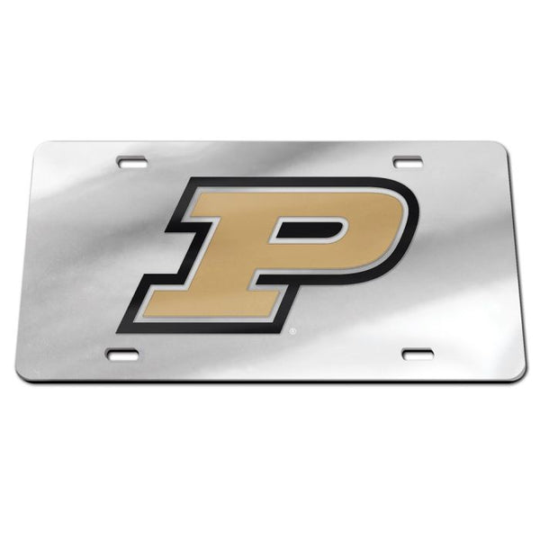 Wholesale-Purdue Boilermakers SILVER BACKGROUND Acrylic Classic License Plates