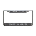 Chicago Bears CARBON Lic Plt Frame S/L Printed