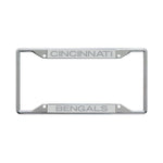 Cincinnati Bengals FROSTED Lic Plt Frame S/S Printed