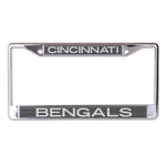 Cincinnati Bengals CARBON Lic Plt Frame S/L Printed