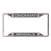 Cincinnati Bengals CARBON Lic Plt Frame S/S Printed