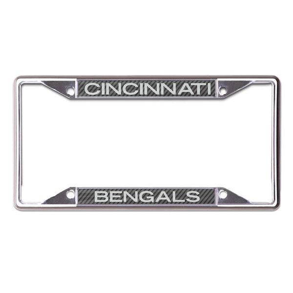 Cincinnati Bengals CARBON Lic Plt Frame S/S Printed