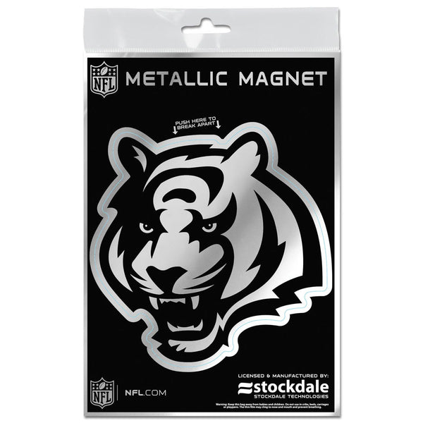 Cincinnati Bengals Metallic Magnets 3" x 5"
