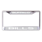Buffalo Bills FROSTED Lic Plt Frame S/L Printed