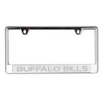 Buffalo Bills FROSTED Lic Plate Frame B/O Printed